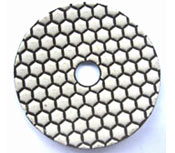 Dry polishing pads